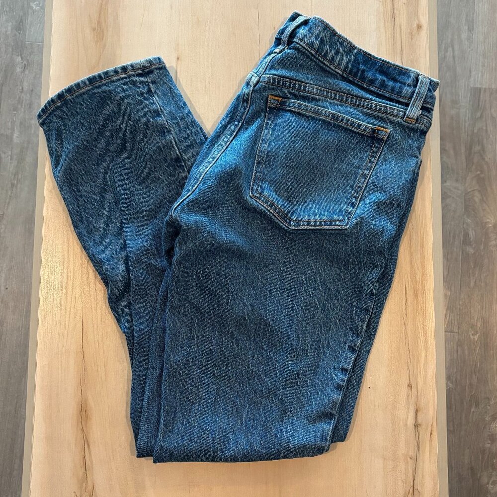 Abercrombie Curve Love Mid Rise 90s Straight Jean Size 26 Short